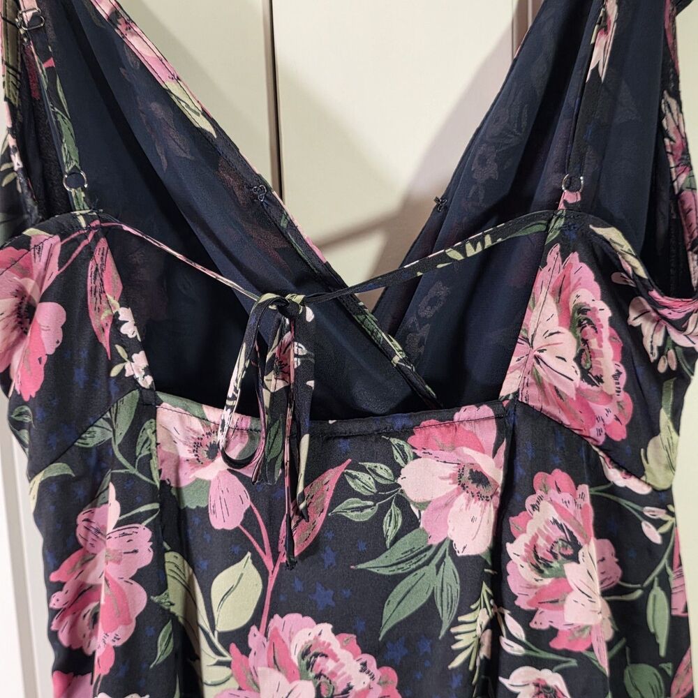 Dress Forum Women M Floral High Low Maxi Dress Romantic Cottagecore Coquette - Picture 6 of 11